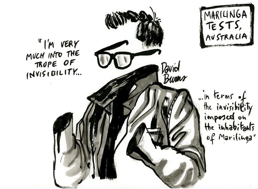 David Burns on ‘the trope of invisibility’ and the Maralinga tests, ink